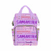 Custom Diaper Bag For Mom, Customized Diaper Backpack Personalized Mummy Nursing Baby Bags Fashion Shoulders Bag Casual Daypack