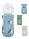 Lotbill 3 Pack Silicone Sleeves For Avent Natural Glass Baby Bottles, Protection And Insulation, Baby Bottle Sleeve Compatible W