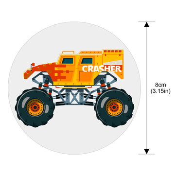Zonon 10 Pieces Potty Training Seat Truck Potty Training Stickers For Boys Toilet Targets Color Changing Sticker Fun Pee Targets