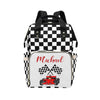 Custom Diaper Bag Backpack for Women, Personalized Name Nursing Mommy Daypack, Diaper Bag for Girls Boys, New Mom Dad Gifts (Rai