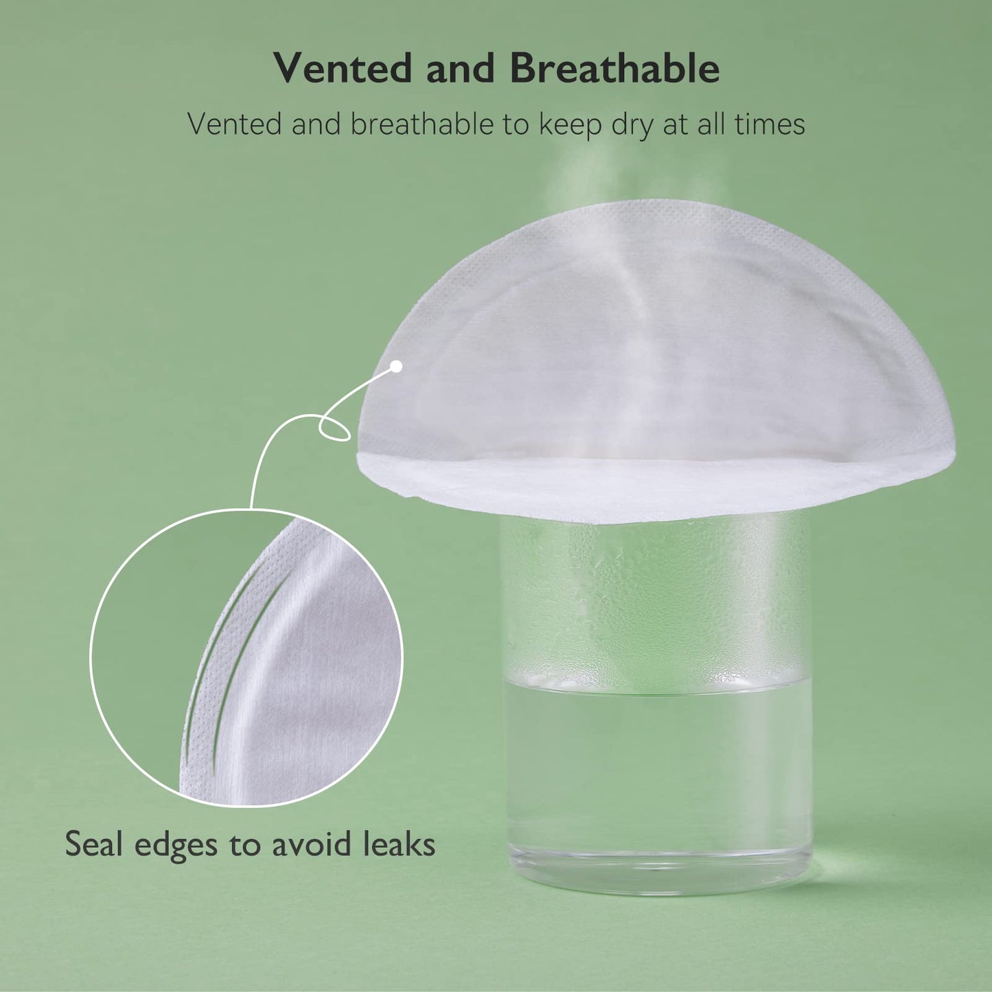 Momcozy Bamboo Fiber Disposable Nursing Pads, 100% Natural Materials And 100% Biodegradable Breast Pads, Breastfeeding Essential