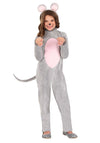 Kid'S Mouse Costume With Headband - Girl'S & Boy'S Rodent Animal Jumpsuit - Child Animal Halloween Costume Xs