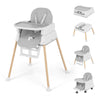 5-in-1 Baby High Chair, Convertible Booster & Play Chair, Portable Foldable Lightweight, Easy to Clean with Tray, for Babies Tod