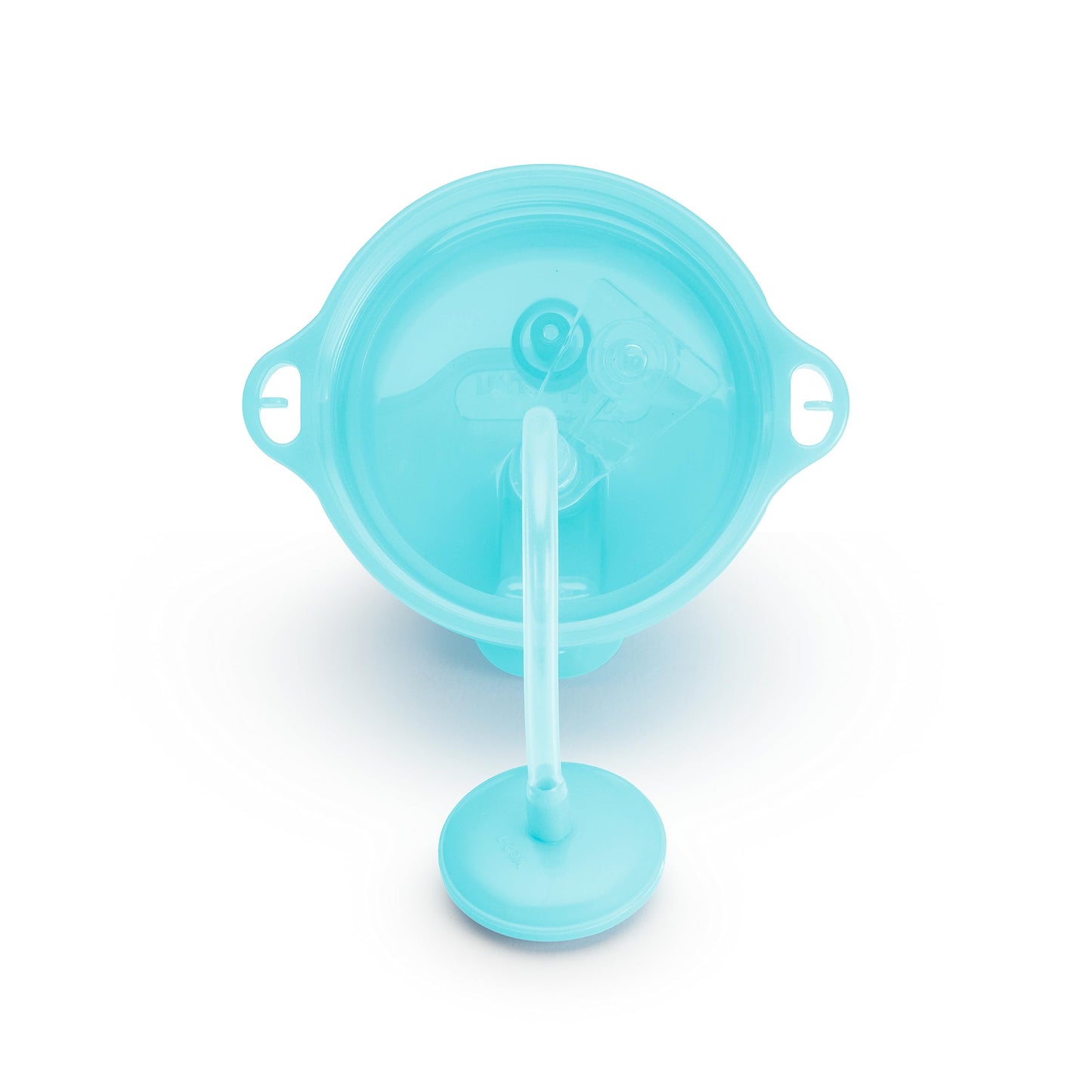 Munchkin Any Angle Weighted Toddler Straw Cup With Click Lock Lid, 10 Ounce, 2 Pack, Blue/Green