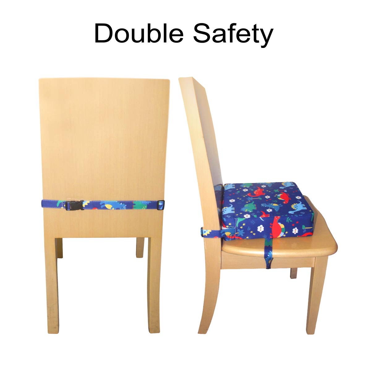 Sunmall Dining Chair Heightening Cushion Portable Dismountable Adjustable Highchair Booster for Baby Toddler Kids Infant Washabl