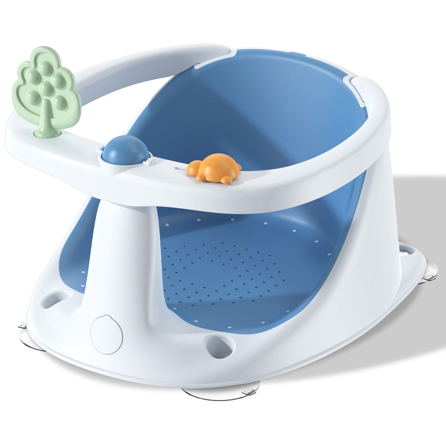 Baby Bath Seat for Babies 6 Months & Up, Non-Slip with Suction Cups, Safe & Comfortable Infant Bath Seat for Bathtub, Gray
