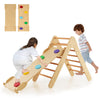 Olakids Climbing Toys For Toddlers, 3 In 1 Kids Wooden Montessori Triangle Set Climber Toy With Ramp Ladder Slide For Gym Playgr