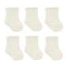 Bistyle Baby Grip Ankle Socks 6 Pairs | Newborn Infant Toddlers Socks Organic Cotton | Kids Boys Girls Ankle Socks (Us, Age, 6 M