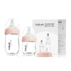 Gulicola Natural Glass Baby Bottle Newborn Set, 3 Oz And 5 Oz With Extra Slow Flow & Slow Flow Nipple, Anti Colic, 0-3 Months, 2