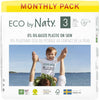 Eco By Naty Baby Diapers - Plant-Based Eco-Friendly Diapers, Great For Baby Sensitive Skin And Helps Prevent Leaking (Size 3, 18