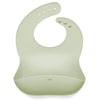 Ali+Oli Silicone Bib (Sage) Waterproof Silicone Bibs for Babies & Toddlers, Adjustable Baby Feeding Bib, Food-Grade Silicone Bib