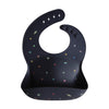 Mushie Silicone Baby Bib | Adjustable Fit Waterproof Bibs (Planets)
