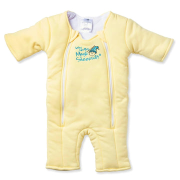 Baby Merlins Magic Sleepsuit - Swaddle Transition Product - Microfleece - Yellow - 6-9 Months