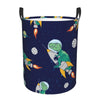 Pevtufa Astronaut Dinosaur Foldable Laundry Basket Organizer,Fabric Clothes Toy Storage Basket Nursery Hamper Storage Bin For Ho