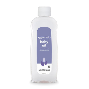 Amazon Basics Baby Oil, Lavender Scented, 14 Fluid Ounce, 1-Pack (Previously Solimo)