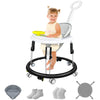 Foldable Baby Walker For Boys And Girls, 5-In-1 Baby Walker With Wheels, Adjustable Height Toddler Activity Walker With Music Tr