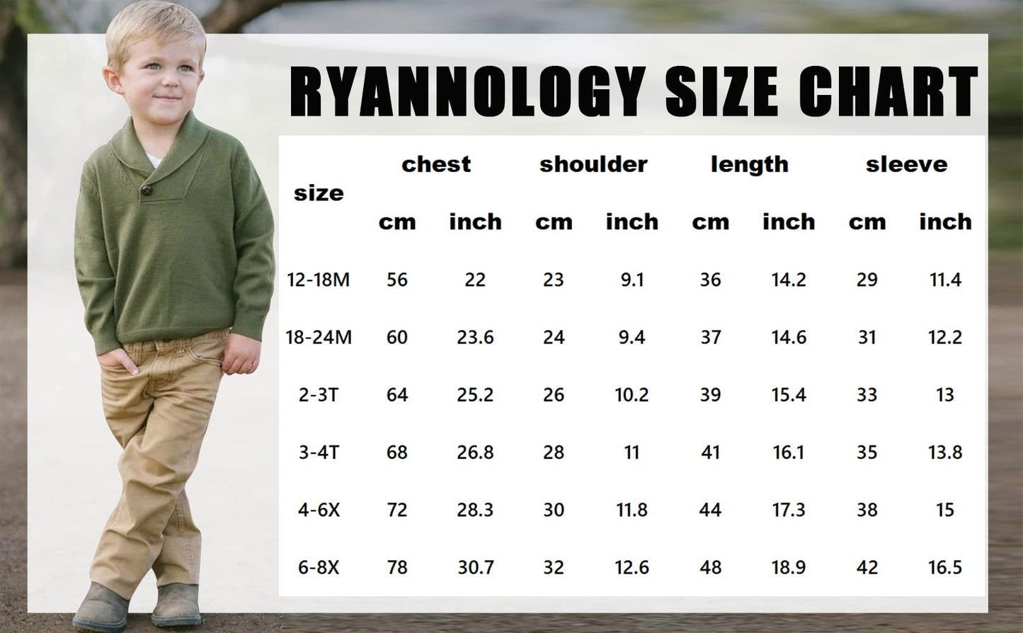 Ryannology Toddler Baby Boys Girls Sweater Shawl-Collar V Neck Pullover Sweaters Cable Kintted Photoshoot Outfits