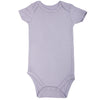 Guisby Rayon Short Sleeve Bodysuit 0-3 Months, Baby Girls Summer Undershirts Sliver Grey