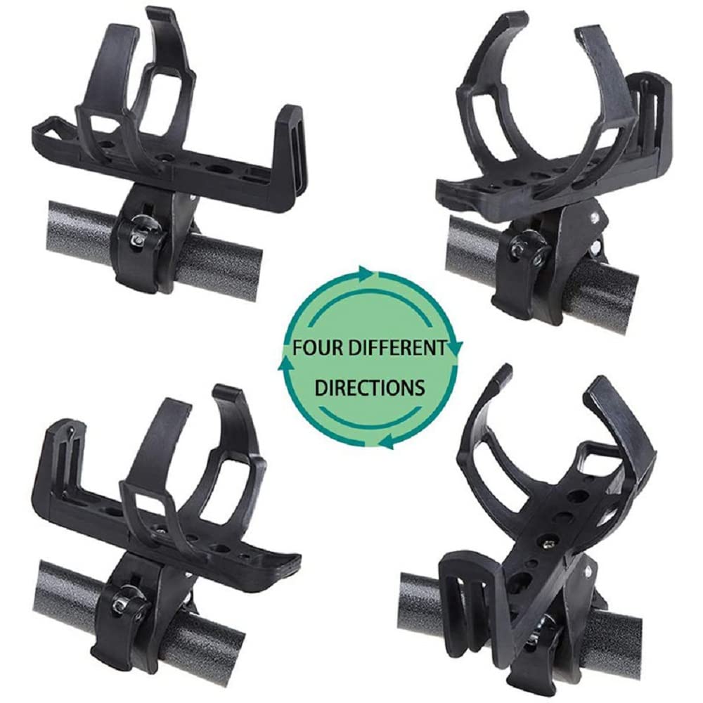 360 Degrees Rotation Scooter Cup Holder, Bike Bottle Holder, Stroller Cup Holder, Cup Drink Holder For Electric Scooter, Wheelch