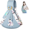 AMPLIN Baby Sling Carrier Newborn, Adjustable Easy Wearing Baby Nursing Warp Sling, New Mom Dad Soft Cotton Infant Front Holder