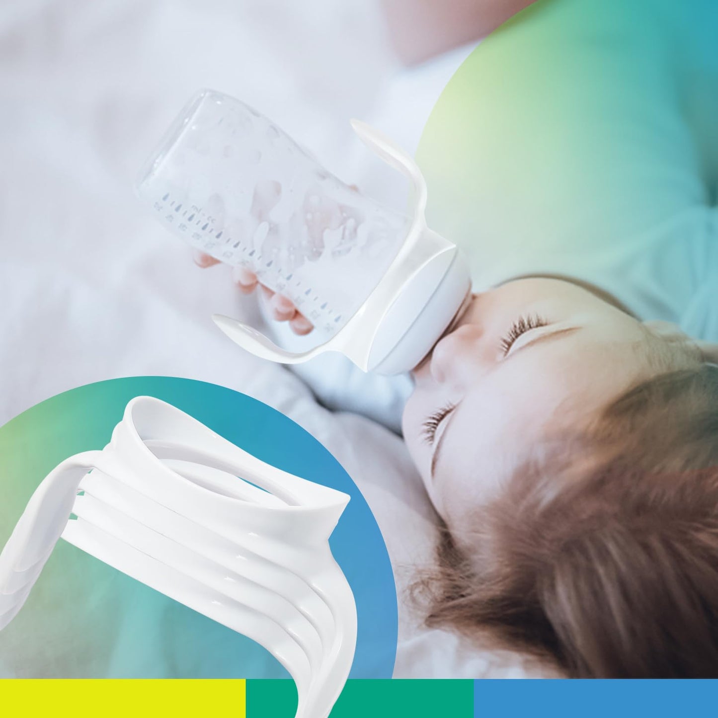 Baby Bottle Handles For Philips Avent Anti-Colic And Airfree Vent Baby Bottles, Compatible Avent Bottle Holder, 6 Count