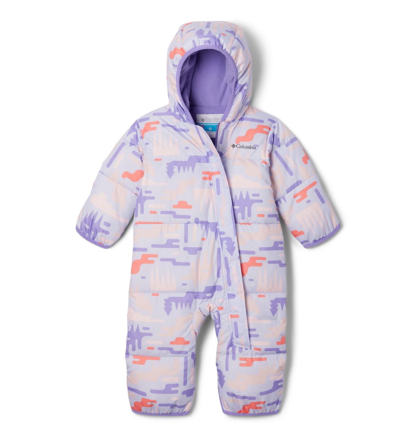 Columbia Baby Snuggly Bunny II Bunting, Snowdrift Highland/Paisley Purple, 0/3