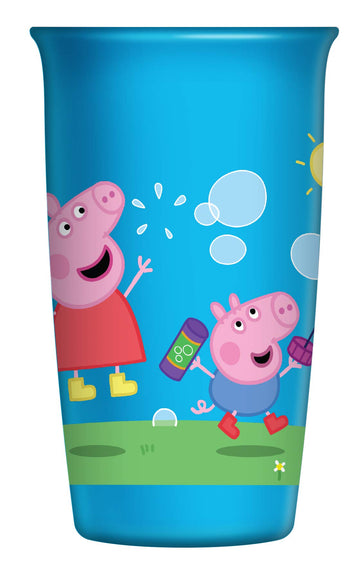 Playtex Sipsters Stage 2 360 Degree Peppa Pig Spill-Proof, Leak-Proof, Break-Proof Spoutless Cup For Girls, 10 Ounce - 2 Piece C