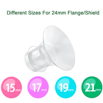 Flange Inserts 17Mm 19Mm For Medela,Spectra 24Mm Shields/Flanges,Compatible With Tsrete,Cppslee,Momcozy S9Pro/S9/S12Pro/S12 Wear