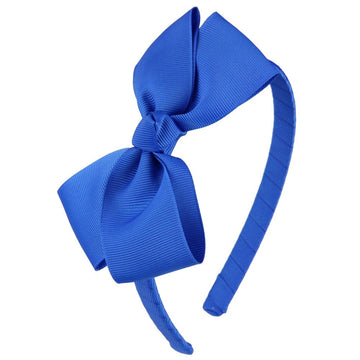 7Rainbows Cute Royal Blue Bow Headband For Girls Toddlers.