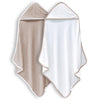 BAMBOO QUEEN 2 Pack Baby Bath Towel Rayon Made from Bamboo, Ultra Soft Hooded Towels for Babies,Toddler,Infant Newborn Essen