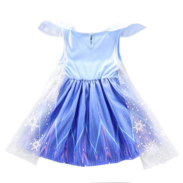 Dressy Daisy Little Girl Snow Queen Dress Up Costume Birthday Party Dress Outfit 6 Blue 267