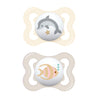 Mam Mini Air Pacifiers (2 Pack), Mam Sensitive Skin Pacifier 0-6 Months, Best Pacifier For Breastfed Babies, Unisex Pacifiers, 2