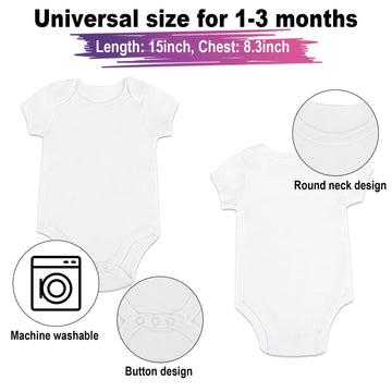 Goldge Dazzle At Baby Showers With A 37-Piece Diy Bib And Bodysuit Decorating Kit: 8 Bodysuits, 8 Bibs, 6 Stencils, 14 Markers,