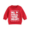 Eadrioss Valentines Outfit For Toddler Baby Boy Girl Long Sleeve Crewneck Pullover Tops Sweatshirts Shirt Valentines Clothes (Mr