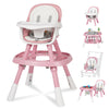 Xuemi 15-In-1 Convertible High Chair For Toddlers - Bpa-Free Baby Chair With Building Block Table, 5-Point Harness, Easy Clean (