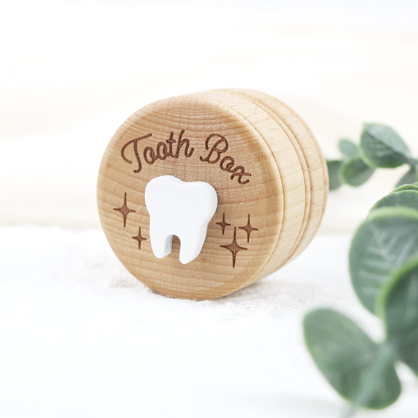 Xunboo Wooden Tooth Fairy Box Dropped Tooth Keepsake Storage Box For Boys And Girls Cute Lost Tooth Holder Toddler Teeth Case (2