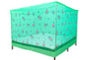 Multicolor Soft Cotton Mosquito net Double Bed King Size | Pure Cotton Mosquito net (PrintedGreen, 7x8)