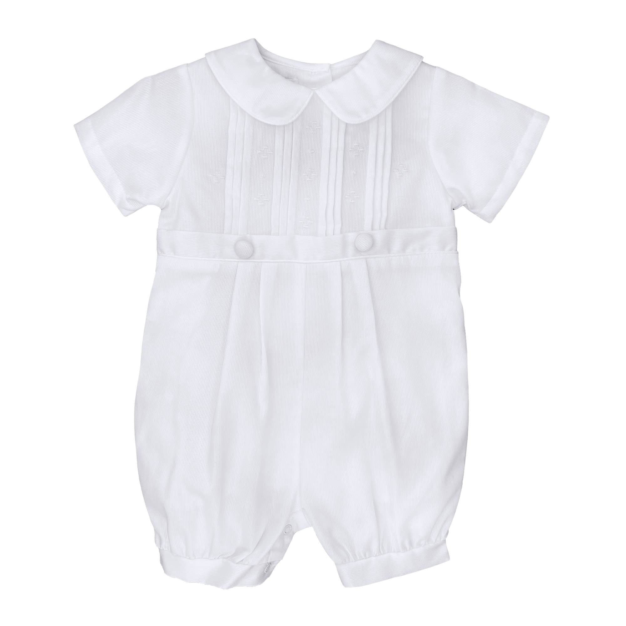 GIRLS PIQUE DRESS WITH LACE, KNICKER AND CAP main image 0