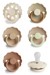 Frigg Silkysoft Silicone Baby Pacifier 6-Pack Cinnamon Charm | Made In Denmark | Bpa-Free (0-6 Months)