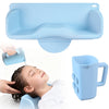 Portable Hair Washing Station for Kids - Soft Silicone Shampoo Basin with Neck Support & Rinse Cup | Fits Sink & Bathtub | Splas