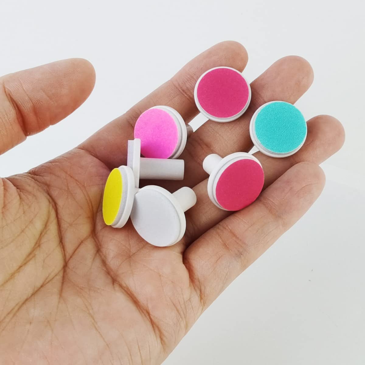 Nsbell 36Pcs Baby Nail File Pads Nail Trimmer Replacement Pads Electric Baby Nail Grinding Heads For Standard Electric Kid Nail