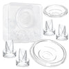Pdfans 6Pcs Duckbill Valves & Silicone Diaphragm Wearable Breast Pump Replacement Parts For Momcozy/Tsrete/Medela/Spectra S12 S9