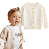 Simplee Kids Baby Sweater Valentine 'S Day Cardigan Embroidery Knit Coat For Winter Spring For 18-24 Months