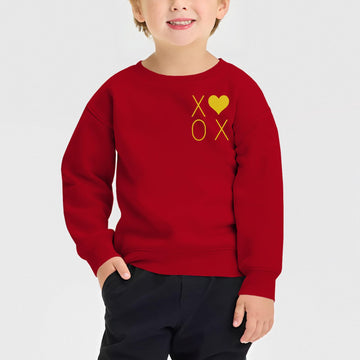Gliglittr Toddler Baby Boy Valentines Day Sweatshirt Mr Steal Your Heart Long Sleeve Shirt Xoxo Crewneck Pullover Top Outfit (Re