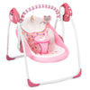 Baby Swings for Infants, Powered by Power Cord (Included) and Batteries for Indoor/Outdoor Use, Easy-Fold Infant Swing, Electric