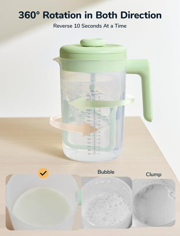 Electric Formula Pitcher, 36 Oz Baby Formula Mixing Pitcher, Automatic Baby Formula Mixer, Bidirectional Stirring Breastmilk Pit