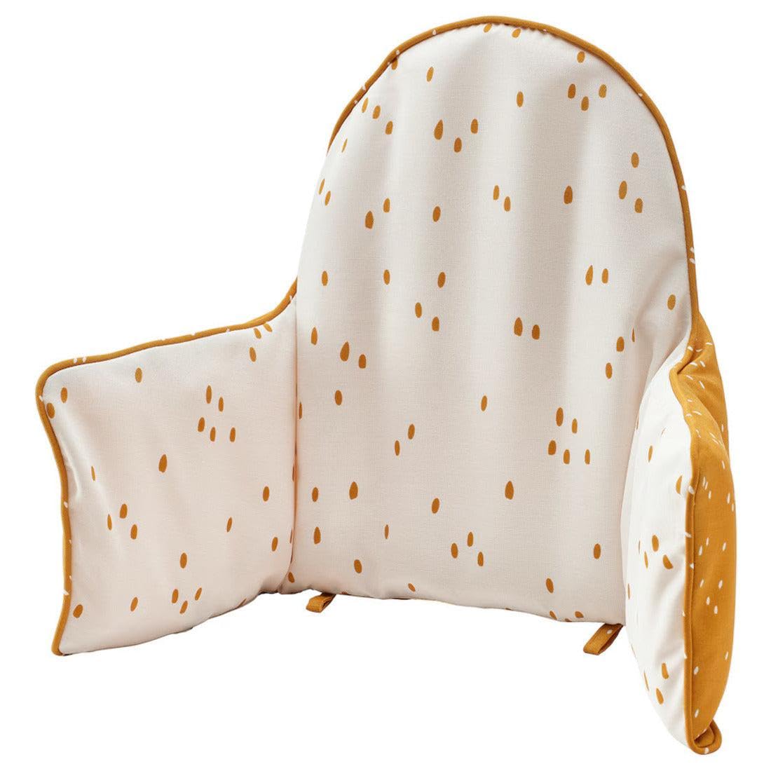 Ikea ANTILOP Supporting Cushion and Cover, Dark Yellow/White Dotted