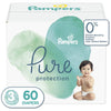 Diapers Size 3, 60 Count - Pampers Pure Protection Disposable Baby Diapers, Hypoallergenic And Unscented Protection, Super Pack