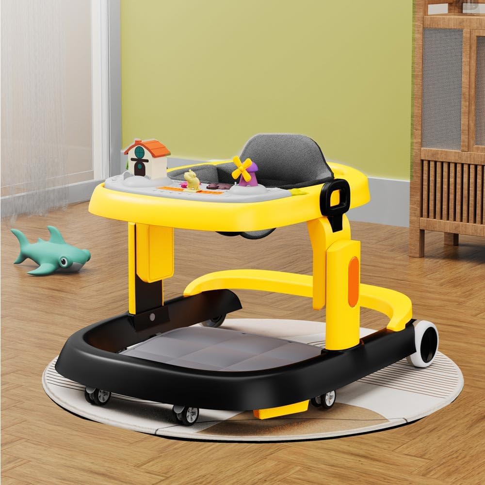 Staranddaisy Elegant Baby Walker 618Months / Walker For Kids Girl Boy With Anti Fall Brake Pads, 3 Speed Height Adjustment, Mul