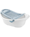 Skip Hop Baby Bath Tub 4-In-1 Grow With Baby Infant To Toddler Bathtub With Supportive Sling And Sit-Up Support Wave Age 0M+